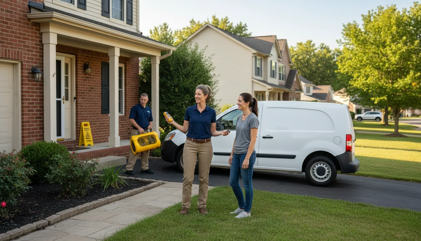 Residential water damage restoration in Wrightsville, PA
